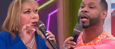 Edson Dávila "Giselo" y Laura Mau protagonizan tenso momento en vivo Edson Dávila "Giselo" y Laura Mau protagonizan tenso momento en vivo