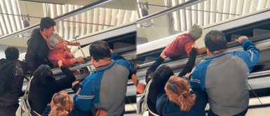 Anciana es ARRASTRADA por escaleras eléctricas de centro comercial y sucede lo impensado Anciana es arrastrada por escaleras eléctricas de centro comercial y sucede lo impensado