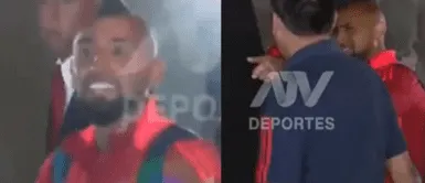Arturo Vidal contra hincha peruano Arturo Vidal encaró a hincha peruano y lo amenazó previo al Perú vs Chile