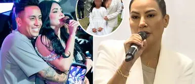 Pamela López se pronuncia tras ausencia de Cueva en primera comunión de su hija Pamela López declara tras falta de Christian Cueva en Primera Comunión de su hija