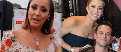 Christian Domínguez y Karla Tarazona inseparables Karla Tarazona no se aparta de Christian Domínguez y lo acompaña en ensayos y hasta en bus de su orquesta