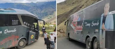 Ómnibus que trasladaba a conocida agrupación de cumbia casi se va al abismo en Huánuco Ómnibus que trasladaba a conocida agrupación de cumbia casi se va al abismo en Huánuco