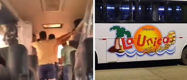 Delincuentes realizan atentado contra bus de orquesta "La Única Tropical" en Comas Delincuentes realizan atentado contra bus de orquesta "La Única Tropical" en Comas