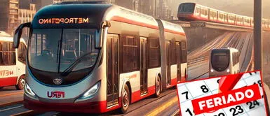 Feriado 9 de diciembre: servicios de transporte público tendrán horario especial este lunes, advirtió la ATU Feriado 9 de diciembre: servicios de transporte público tendrán horario especial este lunes