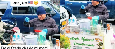 Peruano sorprende con carrito emolientero en Estados Unidos. ¡Furor en EE.UU.! Peruano sorprende con su carrito emolientero "5 dólares el vaso"
