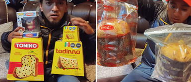 El influencer boliviano quedó con un rico gustito en la boca. Boliviano hace comparación de panetón de Perú con el de su país y su respuesta te sorprenderá