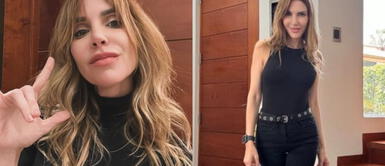 Juliana Oxenford deslumbra con casaca de tachuelas y estilo rockero. Juliana Oxenford da cátedra de estilo rockero con su casaca de tachuelas