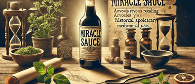 La sala que se vendía antiguamente como medicina . La salsa milagrosa que antes se usaba como medicina para tratar problemas digestivos