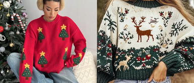 Suéteres navideños que combinan comodidad y glamour esta temporada. Suéteres navideños: El must-have para brillar en las fiestas de temporada