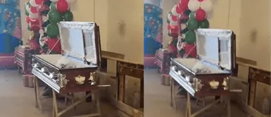 Ataúd como hielera en fiesta navideña se vuelve viral en TikTok. Usan ataúd como hielera en fiesta navideña y desatan polémica: ‘Se pasaron de fríos’