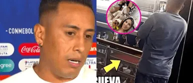 Christian Cueva asiste a evento de sus hijos Cueva asiste a ceremonia de clausura de sus hijos y los graba desde lejos al no poder acercarse a Pamela López