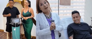 Cueva se somete a tratamiento estético Pamela Franco lleva a Cueva a centro estético para someterlo a tratamiento de rejuvenecimiento