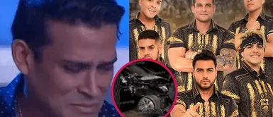 Auto donde se trasladaba la Gran Orquesta quedó destrozado Escalofriantes imágenes: Así quedó el auto donde se trasladaba la Gran Orquesta Internacional tras accidente