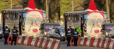 Linea 19 recorre las calles de Lima. ¡La Navidad ilumina Lima! El bus de Línea 19 se convierte en el protagonista de las calles con deslumbrantes decoraciones
