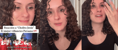 Joven colombiana se emociona al escuchar 'Cholito Jesús' de Los Toribianitos. Joven colombiana estalla de alegría al escuchar 'Cholito Jesús' de Los Toribianitos: '¡El mejor villancico de Perú!'