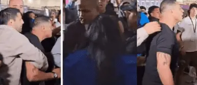 Jonathan Maicelo y Pantera Zegarra Jonathan Maicelo se agarra a puñetazos con Pantera Zegarra en evento público