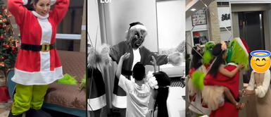 Pamela López se viste de Grinch para sorprender a sus hijos tras ausencia de Cueva Pamela López se viste de Grinch para sorprender a sus hijos tras ausencia de Christian Cueva