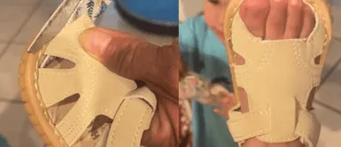 Madre corta los zapatos de su hija y crea sandalias. Madre corta los zapatos de su hija y crea sandalias: “No me va a tragar la pobreza”