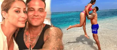 Karla Tarazona se muestra enamorada de Christian Domínguez Karla Tarazona grita su amor por Christian Domínguez en paradisíaca playa: “Me haces sentir feliz”