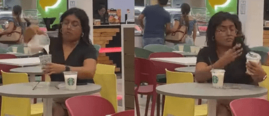 Captan a joven rellenando vaso de Starbucks para tomarse foto. ¡Increíble! Joven sorprende al rellenar vaso de Starbucks solo para tomarse una foto