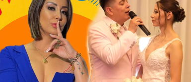 Karla Tarazona, fiel a su estilo, no dudó en hablar tras boda de Leonard León. Karla Tarazona y las peculiares publicaciones tras la boda de Leonard León y Olenka Cuba