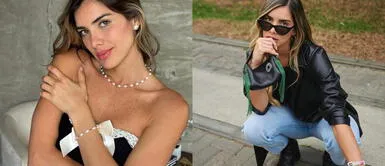 Korina Rivadeneria muestra cómo combinar la mini falda plisada y abrigo en clima inestable Korina Rivadeneira demuestra cómo llevar mini falda plisada y abrigo en clima inestable