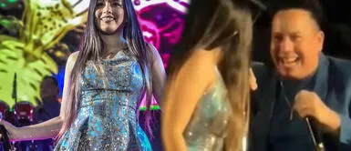 Kiara Lozano no aguantó pulgas y cuadró a animador de Corazón Serrano. Kiara Lozano cuadra a animador de Corazón Serrano por inadecuado gesto detrás de ella