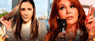 Magaly Medina contra Andrea Llosa Magaly olvida que Andrea Llosa es compañera de canal y la encara así por entrevista a Cueva