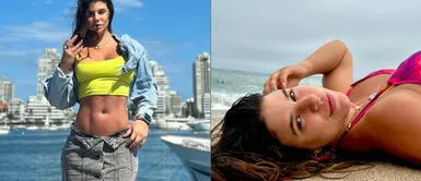 Macarena Vélez impone tendencia con un bikini de conchas marinas Macarena Vélez deslumbra como sirena con bikini de conchas en playas del norte