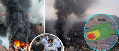 Incendio GENERA EXCESIVA CONTAMINACIÓN en 2 DISTRITOS de LIMA ¡Recomiendan evacuación de personas vulnerables y usar mascarillas! Incendio genera contaminación en 2 distritos de Lima ¡Recomiendan evacuación de personas vulnerables y usar mascarillas!