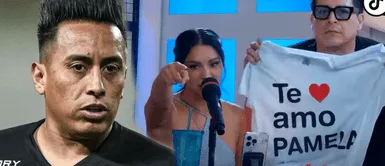 Pamela Franco reta a Cueva Pamela Franco obliga a Cueva cumplir con reto de usar polo con frase 'Te amo, Pamela': "Te lo pones porque te lo pones"