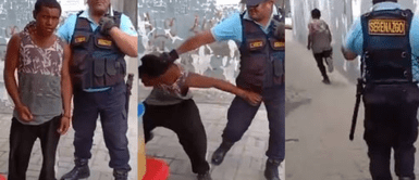 Ladrón escapa de sereno. Ladrón escapa de sereno mientras posaba para la foto