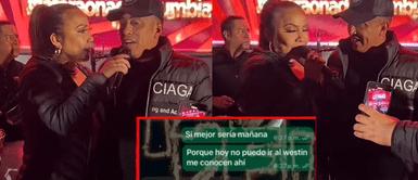 Marisol y Christian Cueva. Christian Cueva invitó a Marisol a un encuentro privado en hotel "No puedo ir al Westin, me conocen ahí"