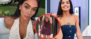 Vania Bludau y el mini vestido guinda que es furor en redes: marca y precio Vania Bludau y el mini vestido guinda que es furor en redes: marca y precio