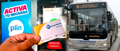 Metropolitano: ya puedes recargar tu tarjeta desde el celular con Plin Ahora el Metropolitano acepta Plin, ¿cómo recargar tu tarjeta desde el celular?