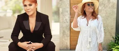 Magaly Medina dicta cátedra de moda con dos looks de salida de baño en tendencia Magaly Medina demuestra cómo lucir una salida de baño negra y blanca con glamour