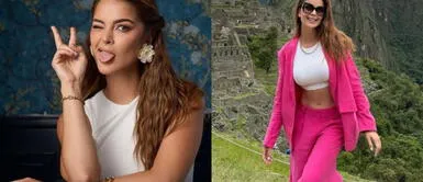 Laura Spoya y su outfit fucsia en Machu Picchu: el color vibrante del momento Laura Spoya y su outfit fucsia en Machu Picchu: el color vibrante del momento