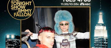 El dúo se presentará este miércoles 9 de abril. Ca7riel y Paco Amoroso en The Tonight Show Starring Jimmy Fallon