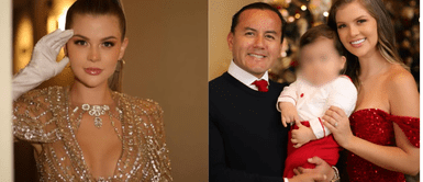 Brunela Horna Brunella Horna marca estilo al vestir a su bebé con abrigo de lujo en viaje a Madrid