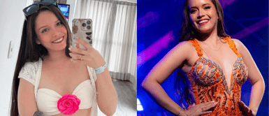 Kiara Lozano Kiara Lozano impone estilo tropical con vibrante vestido abstracto en San Martín