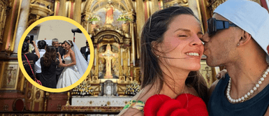 Alejandra Baigorria y su impresionante vestido de novia Alejandra Baigorria y Said Palao deslumbran con trajes de diseñadores peruanos: todos los detalles