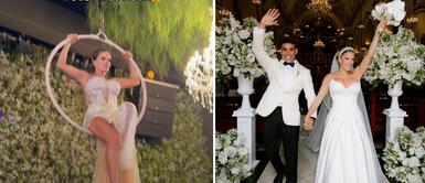 Alejandra Baigorria se casó con Said Palao en una boda de ensueño ¡Inesperado! Ale Baigorria 'voló por los aires' en su boda y emocionó a miles con baile acrobático