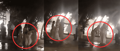 Alejandra Baigorria y Vania Bludau terminan en la piscina tras amanecerse en la Boda. Alejandra Baigorria y Vania Bludau terminan en la piscina tras amanecerse en la Boda