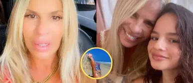 Verónica Alcalá Verónica Alcalá eleva el glamour playero con un bikini lleno de lentejuelas