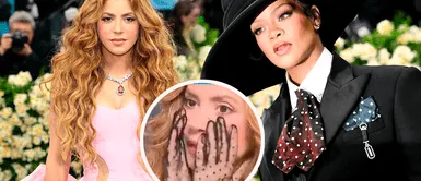 Shakira traiciona a Rihanna en la Met Gala Shakira traiciona a Rihanna en pleno embarazo y "se va de boca" en plena Met Gala
