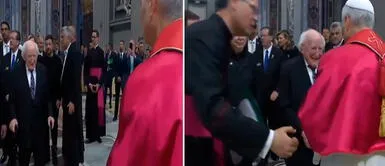 El papa León XIV ha tenido un noble gesto con le presidente de Irlanda León XIV rompe el protocolo y conmueve con noble gesto a presidente con dificultad al caminar