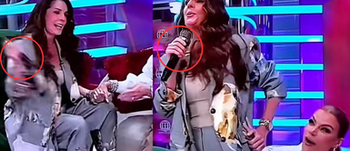 ¡Imperdonable! Rebeca Escribens le arrancha el micro a Olga Tañón y desata ola de críticas ¡Imperdonable! Rebeca Escribens le arrancha el micro a Olga Tañón y desata ola de críticas