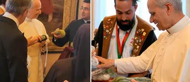 Un zapallo loche le robó sonrisas a León XIV. Papa recibió delegación peruana Papa León XIV no ocultó su felicidad al recibir zapallo loche de regalo: Así 'volvió' a Chiclayo