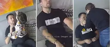 Julián Zucchi pasó un susto en casa de Yiddá Eslava. Julián Zucchi y Yiddá Eslava fuman la pipa de la paz y él agradece los cuidados tras el accidente