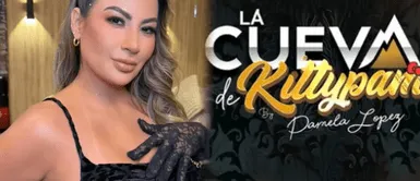 Pamela López en inauguración de discoteca. Pamela López muestra poderío en total black en inauguración de su discoteca